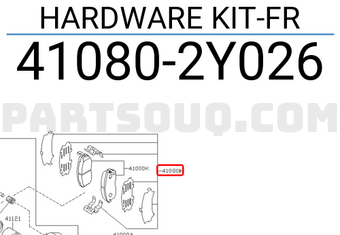 Nissan 410802Y026 HARDWARE KIT-FR