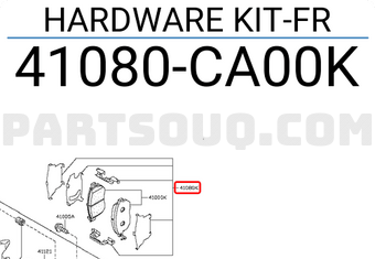 Nissan 41080CA00K HARDWARE KIT-FR