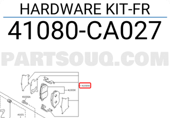 Nissan 41080CA027 HARDWARE KIT-FR