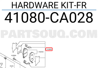 Nissan 41080CA028 HARDWARE KIT-FR