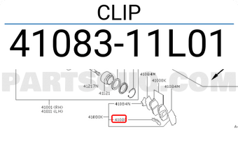 Nissan 4108311L01 CLIP