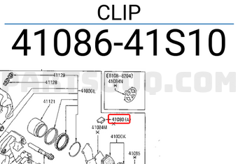 Nissan 4108641S10 CLIP