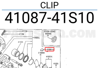Nissan 4108741S10 CLIP