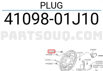 Nissan 4109801J10 PLUG