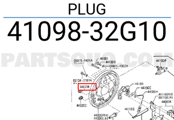 Nissan 4109832G10 PLUG