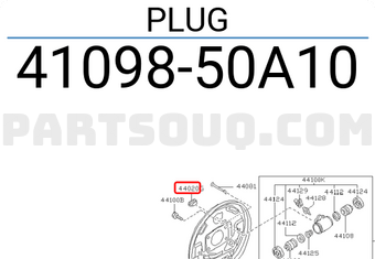 Nissan 4109850A10 PLUG