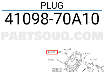 Nissan 4109870A10 PLUG
