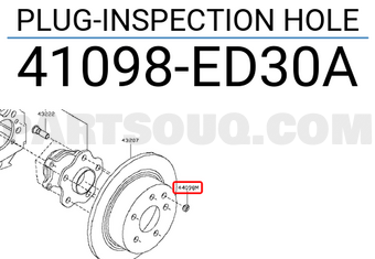 Nissan 41098ED30A PLUG-INSPECTION HOLE