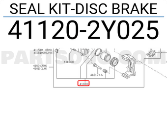 Nissan 411202Y025 SEAL KIT-DISC BRAKE