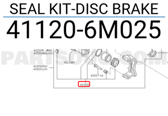 Nissan 411206M025 SEAL KIT-DISC BRAKE