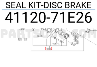 Nissan 4112071E26 SEAL KIT-DISC BRAKE