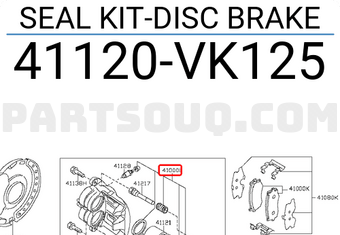 Nissan 41120VK125 SEAL KIT-DISC BRAKE