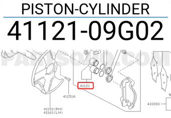 Nissan 4112109G02 PISTON-CYLINDER