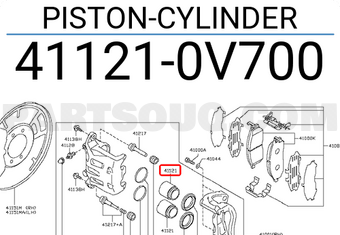 Nissan 411210V700 PISTON-CYLINDER