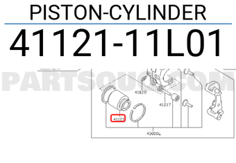 Nissan 4112111L01 PISTON-CYLINDER