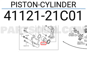 Nissan 4112121C01 PISTON-CYLINDER