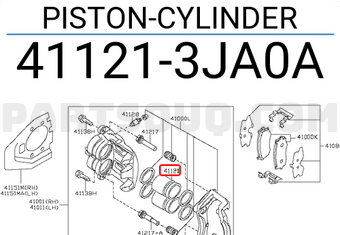 Nissan 411213JA0A PISTON-CYLINDER