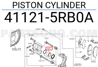 Nissan 411215RB0A PISTON CYLINDER