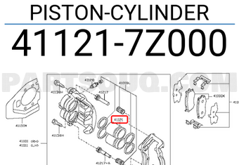 Nissan 411217Z000 PISTON-CYLINDER