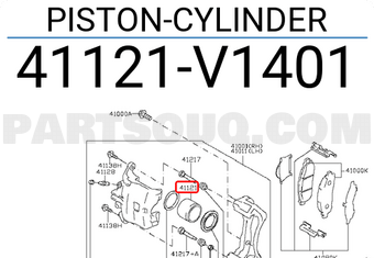 Nissan 41121V1401 PISTON-CYLINDER