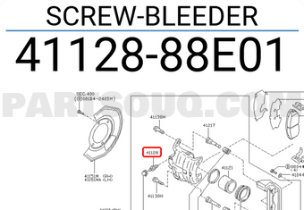 Nissan 4112888E01 SCREW-BLEEDER
