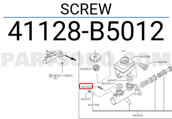 Nissan 41128B5012 SCREW