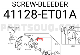 Nissan 41128ET01A SCREW-BLEEDER