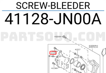 Nissan 41128JN00A SCREW-BLEEDER