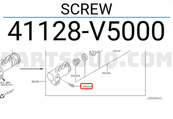 Nissan 41128V5000 SCREW