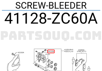 Nissan 41128ZC60A SCREW-BLEEDER