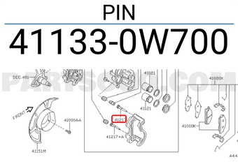 Nissan 411330W700 PIN