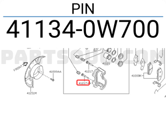 Nissan 411340W700 PIN