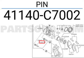 Nissan 41140C7002 PIN