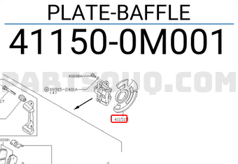 Nissan 411500M001 PLATE-BAFFLE