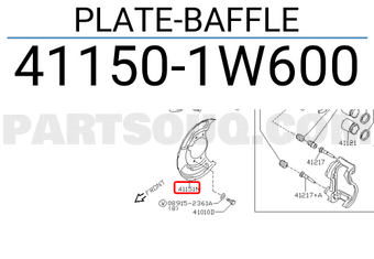 Nissan 411501W600 PLATE-BAFFLE