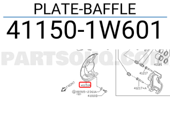 Nissan 411501W601 PLATE-BAFFLE