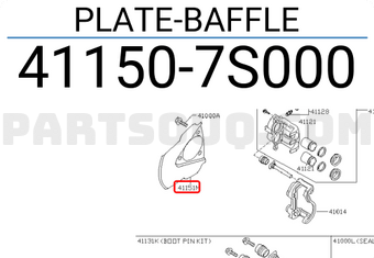 Nissan 411507S000 PLATE-BAFFLE