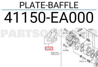 Nissan 41150EA000 PLATE-BAFFLE