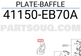 Nissan 41150EB70A PLATE-BAFFLE