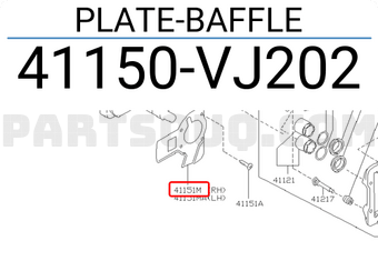 Nissan 41150VJ202 PLATE-BAFFLE