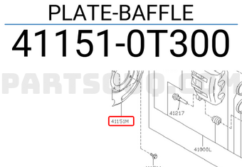 Nissan 411510T300 PLATE-BAFFLE