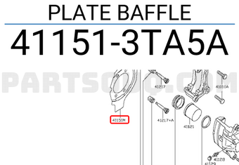 Nissan 411513TA5A PLATE BAFFLE