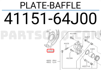 Nissan 4115164J00 PLATE-BAFFLE