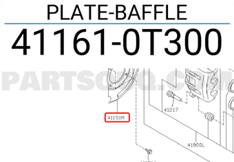 Nissan 411610T300 PLATE-BAFFLE