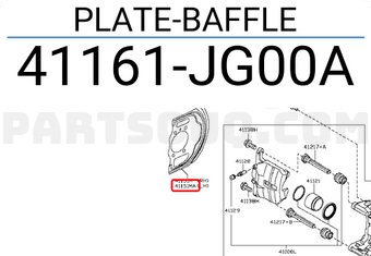 Nissan 41161JG00A PLATE-BAFFLE