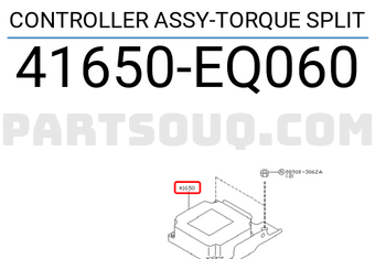Nissan 41650EQ060 CONTROLLER ASSY-TORQUE SPLIT