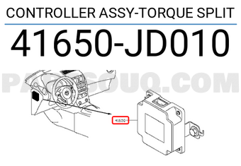 Nissan 41650JD010 CONTROLLER ASSY-TORQUE SPLIT