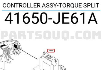 Nissan 41650JE61A CONTROLLER ASSY-TORQUE SPLIT