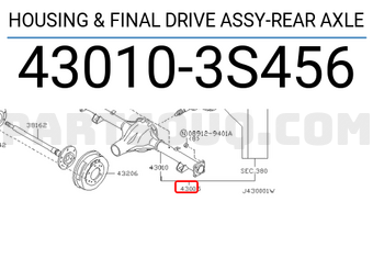 Nissan 430103S456 HOUSING & FINAL DRIVE ASSY-REAR AXLE
