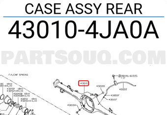 Nissan 430104JA0A CASE ASSY REAR